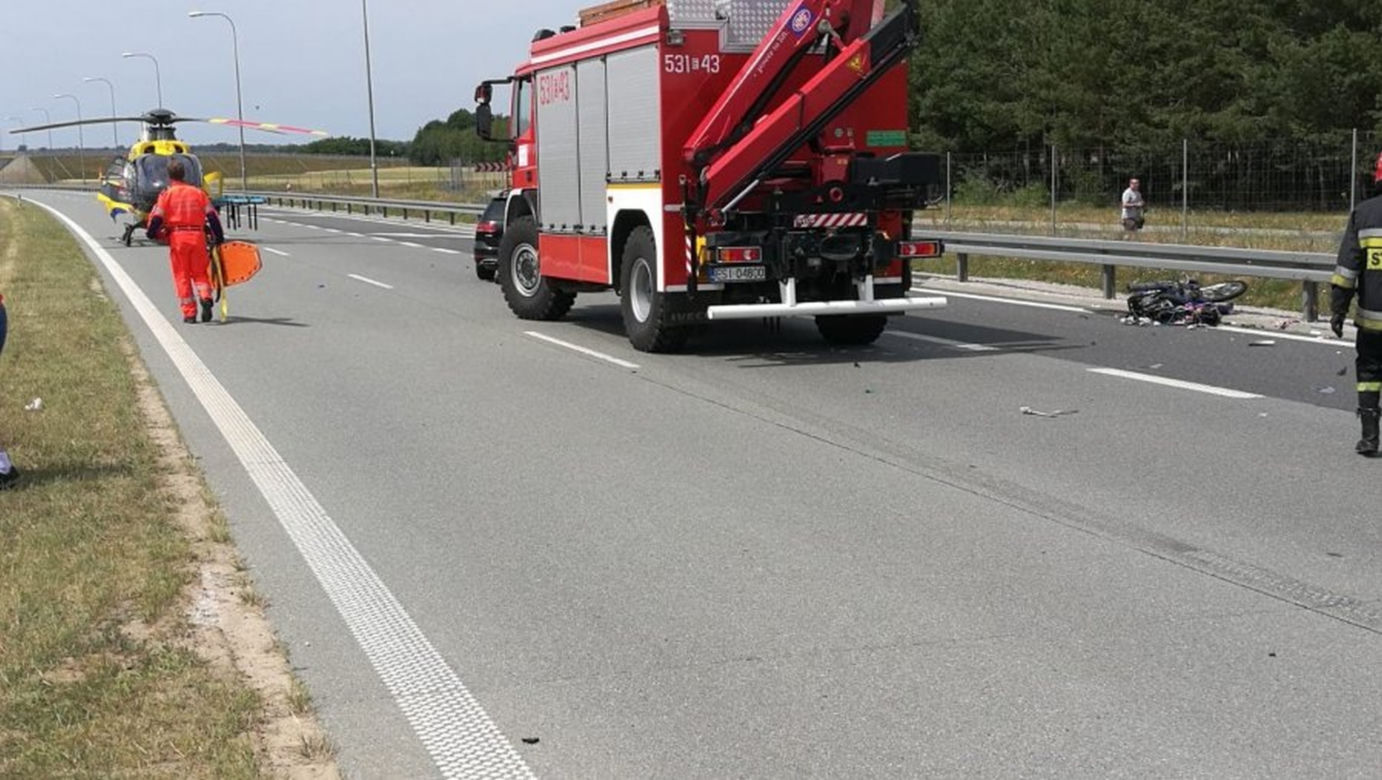Śmierć motocyklisty na S8