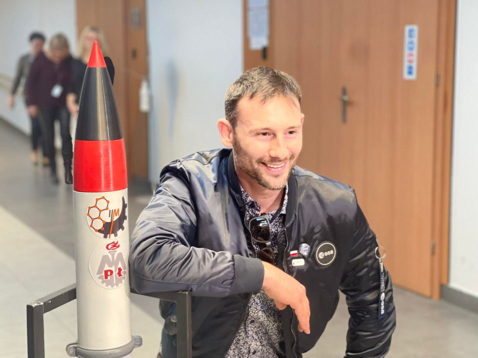 Polski astronauta w Łodzi! Sławosz Uznański spotkał się ze studentami Politechniki Łódzkiej