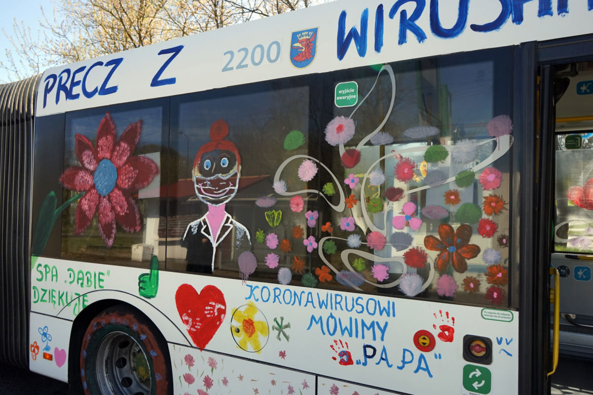 Autobusy z podziękowaniami