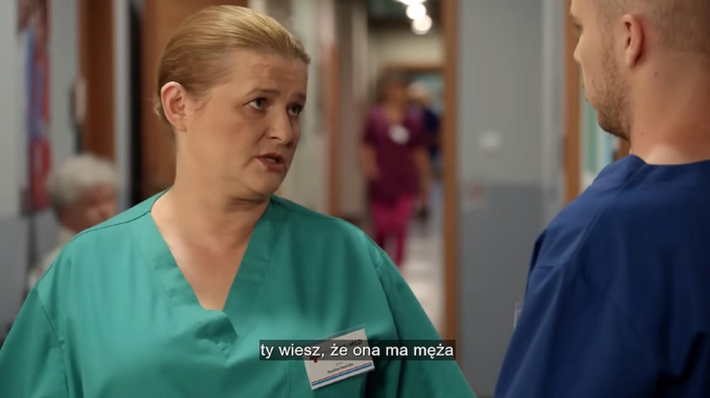 	Pierwsza miłość odc. 3910. Dawid Czerwiński (Marcin Nowicki), Paulina (Jowita Budnik)