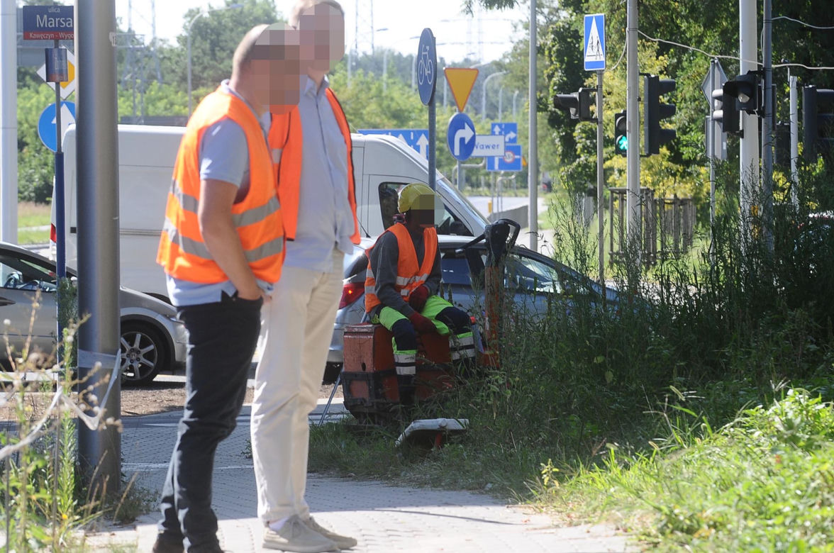 Kierowcy wściekli w korku a na budowie pusto