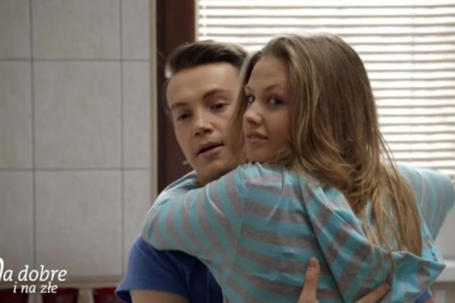 Na dobre i na złe odc. 593. Ola (Anna Karczmarczyk), Janek (Krzysztof Kwiatkowski)