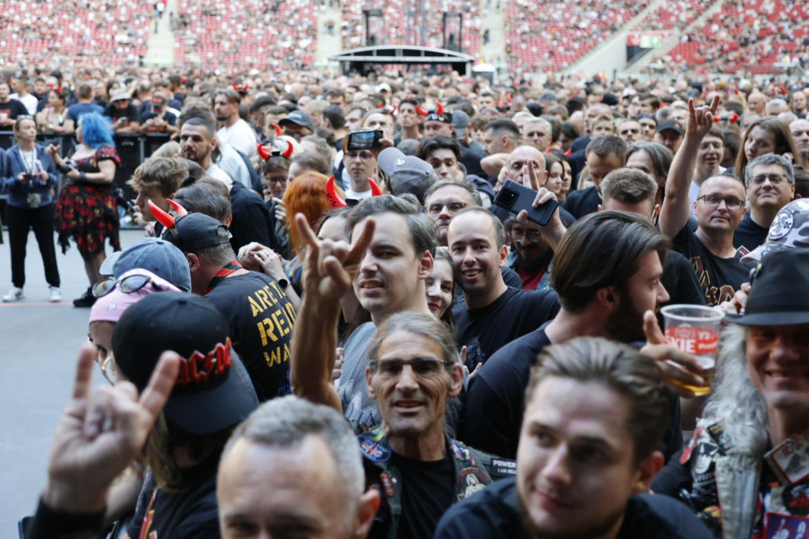 Koncert AC/DC w Warszawie (4.07.2025) - część pierwsza. Organizatorem koncertu jest Live Nation