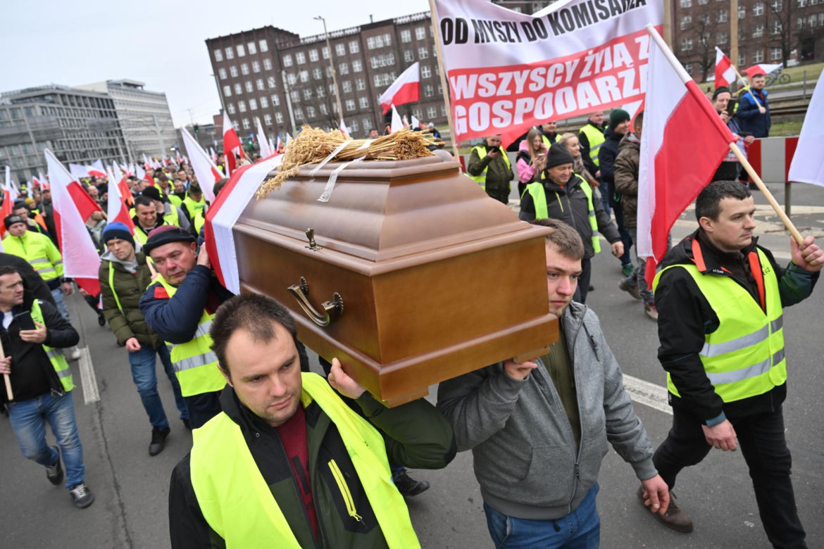 Wrocław. Protest rolników.