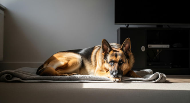 Owczarek Nacht na emeryturze. Czy policyjny pies cierpi po służbie?