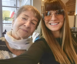 Anna Lewandowska z babcią