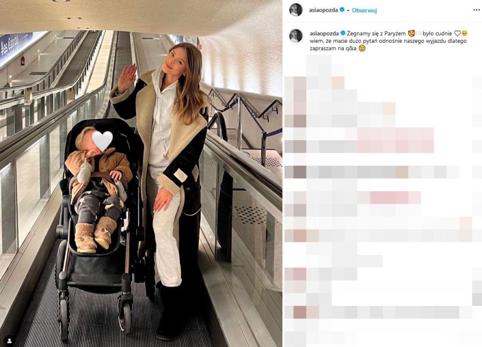 Joanna Opozda pokazała synkowi Paryż 