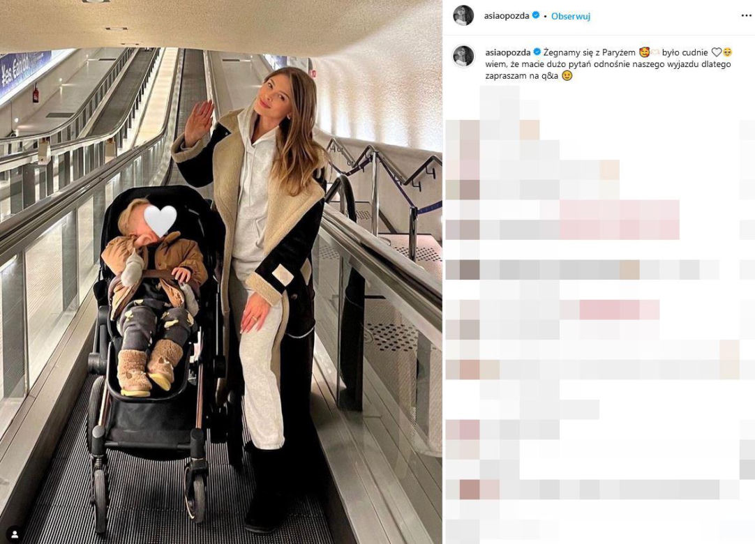 Joanna Opozda pokazała synkowi Paryż 