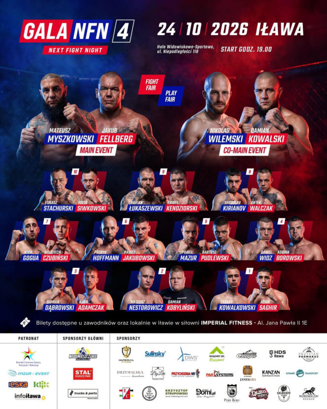 Po raz pierwszy w Iławie! Miasto szykuje się na wielką galę Next Fight Night