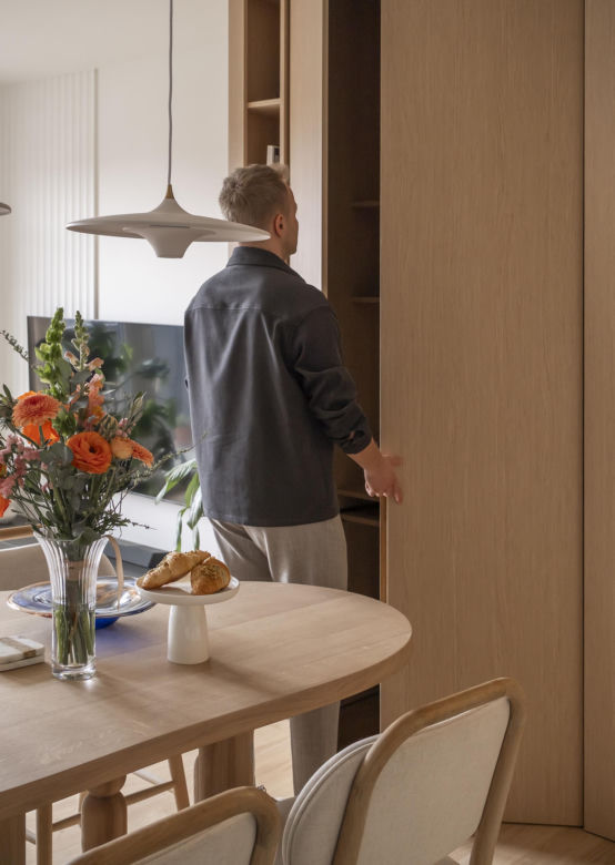 Mieszkanie architekta w Poznaniu inspirowane organicznymi kształtami