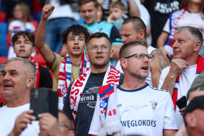 Górnik Zabrze - Ferencvaros: Zdjęcia kibiców z meczu 3. rundy eliminacji Ligi Europy