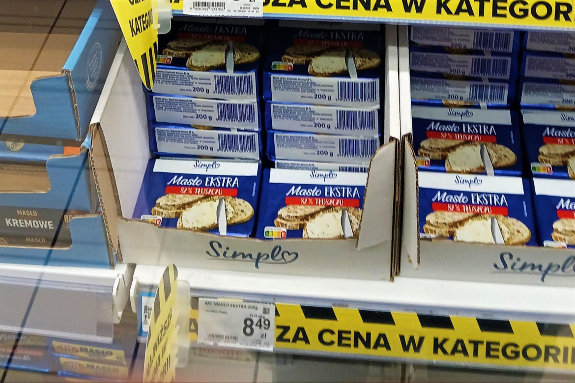 Ceny masła w Polsce i w Niemczech