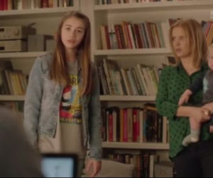 O mnie się nie martw 8 odc. 9. Iga (Joanna Kulig), Helenka (Maja Kwaśny), Zbyszek (Kamil Węcławek)