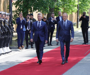 Spotkanie Donalda Tuska i Petera Magyara
