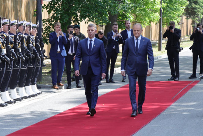 Spotkanie Donalda Tuska i Petera Magyara