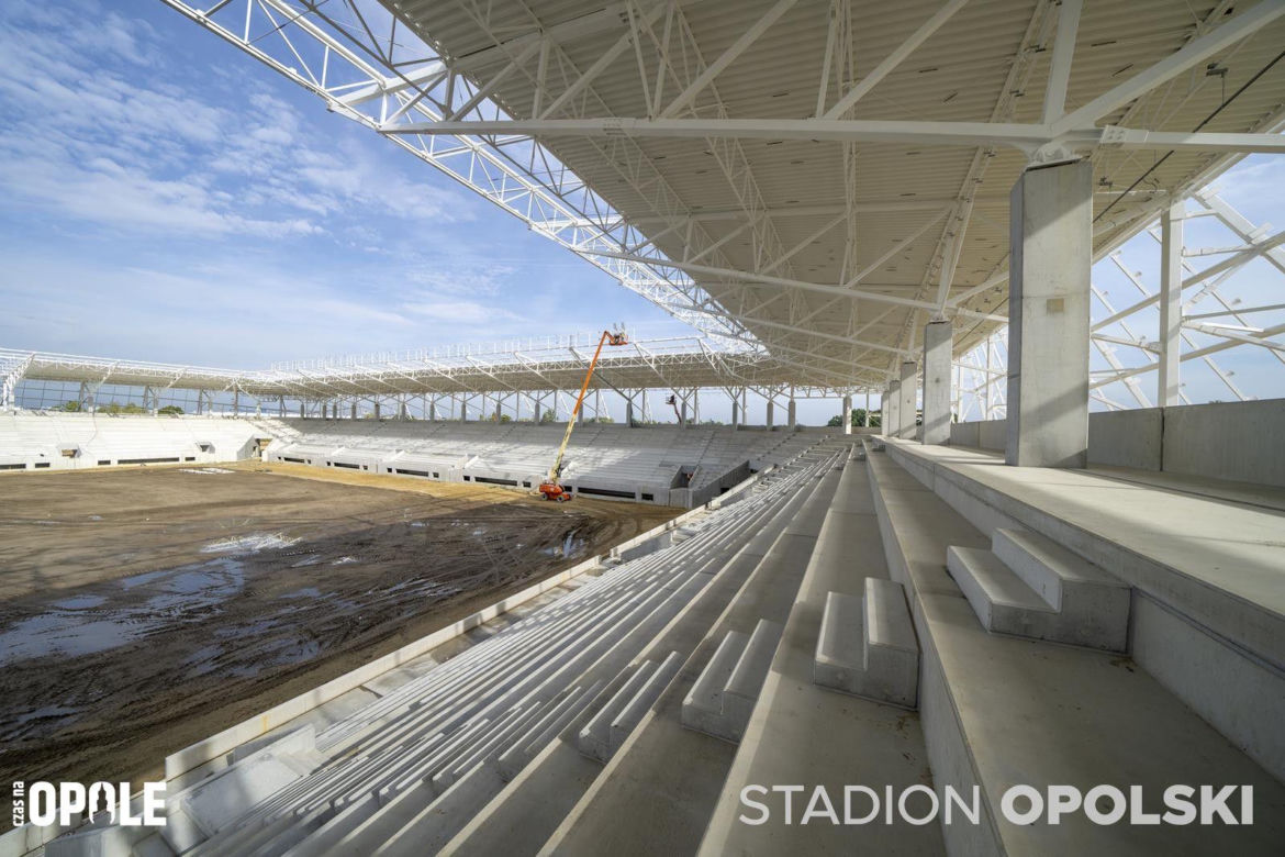 Stadion Opolski w budowie. Najnowsze zdjęcia