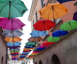 Kolorowe parasole letnią wizytówką Tarnowa