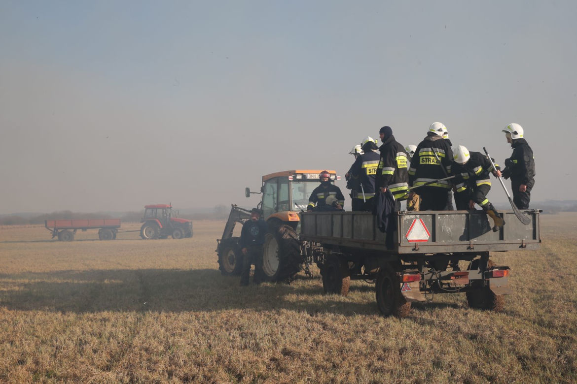 Pożar w Biebrzańskim Parku Narodowym