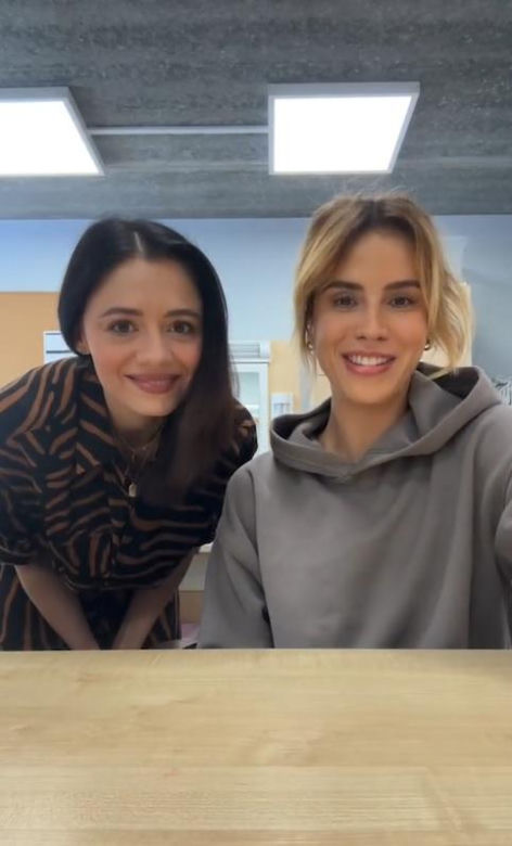 M jak miłość nowy sezon na planie. Kama (Michalina Sosna), Iza (Adriana Kalska)