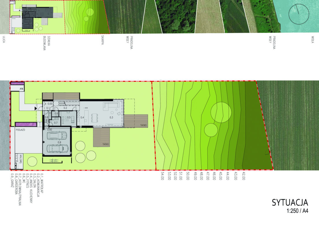 Dom ze skośnym dachem - projekt: SOIA architekci
