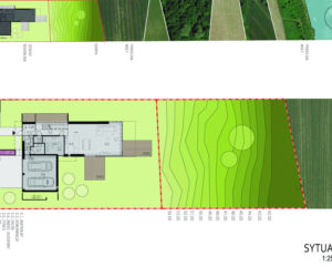 Dom ze skośnym dachem - projekt - Miłosz Stopiński