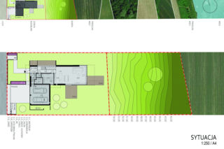 Dom ze skośnym dachem - projekt: SOIA architekci