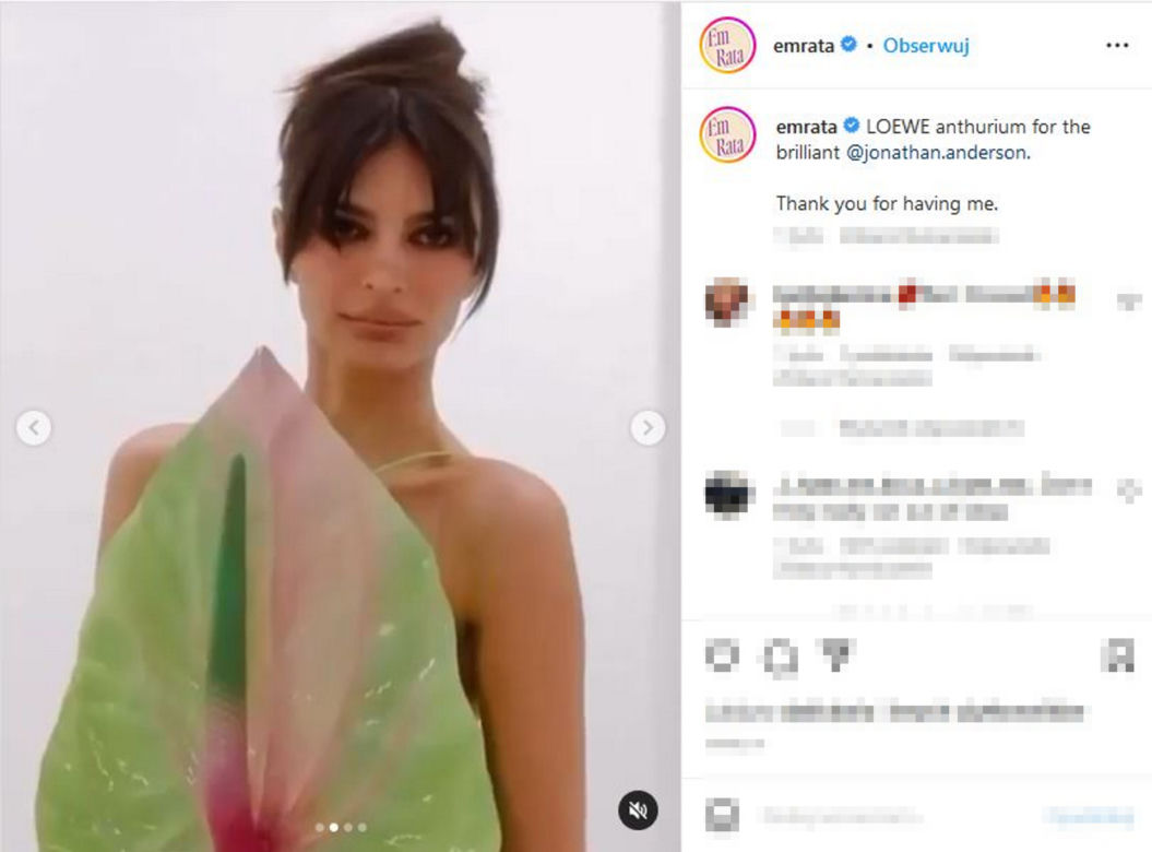 Emily Ratajkowski i kwiat gigant! Nie uwierzysz, w co ubrała się polska piękność