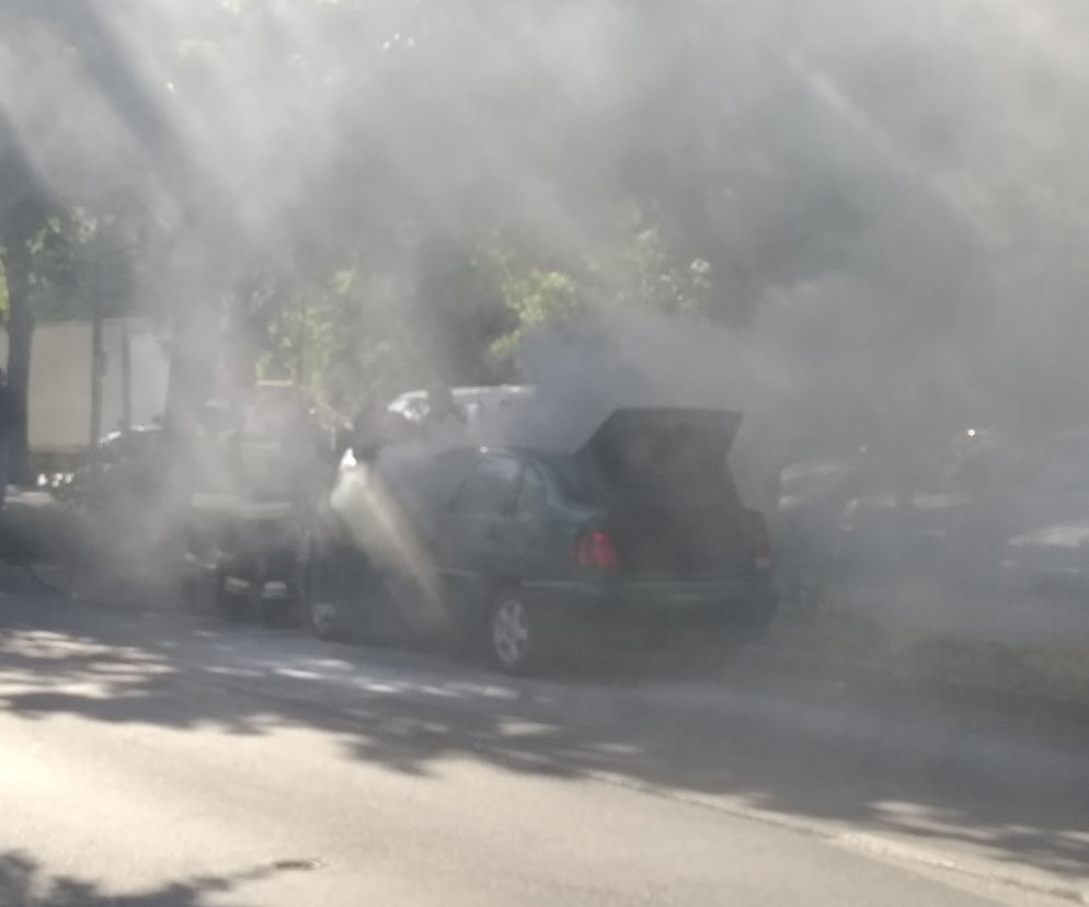 Pożar samochodu w Gorzowie