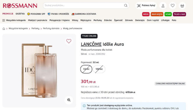 Kultowe perfumy Lancôme na promocji w Rossmannie. Ten klasyk pasuje na każdą okazję