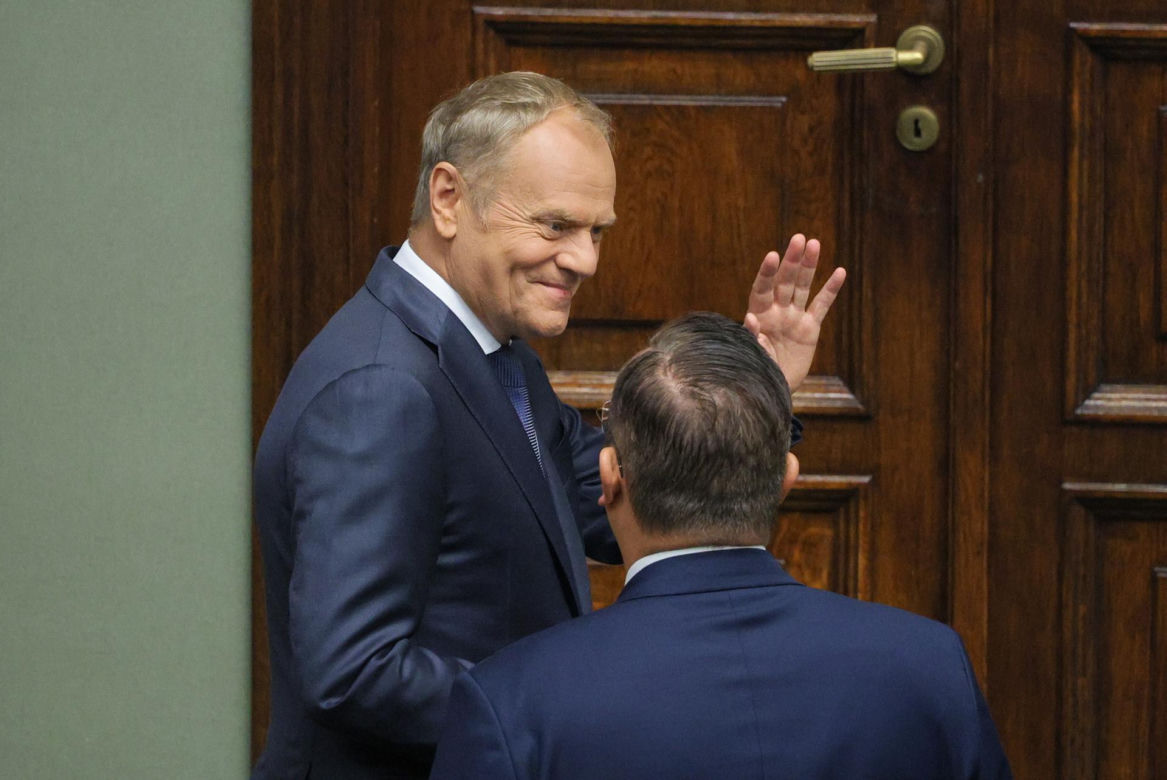 Wszystkie miny Donalda Tuska.