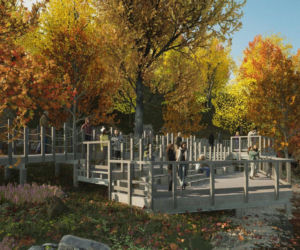 Nowe pomosty nad Jeziorem Szmaragdowym - wizualizacja