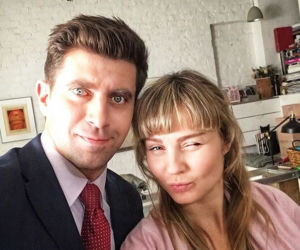 Przyjaciółki. Inga (Małgorzata Socha), Robert (Krzysztof Wieszczek)