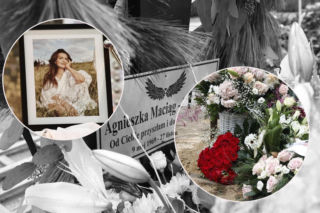 Tak teraz wygląda grób Agnieszki Maciąg. Napis na wieńcu od męża i dzieci chwyta za serce