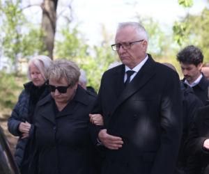 Ból, rozpacz, łzy. Poruszające sceny na pogrzebie Łukasza Litewki