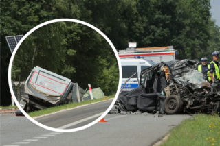 Dzieciaczki były zmasakrowane. Kierowcy urwało nogi. Wstrząsająca relacja świadków wypadku w Grębiszewie