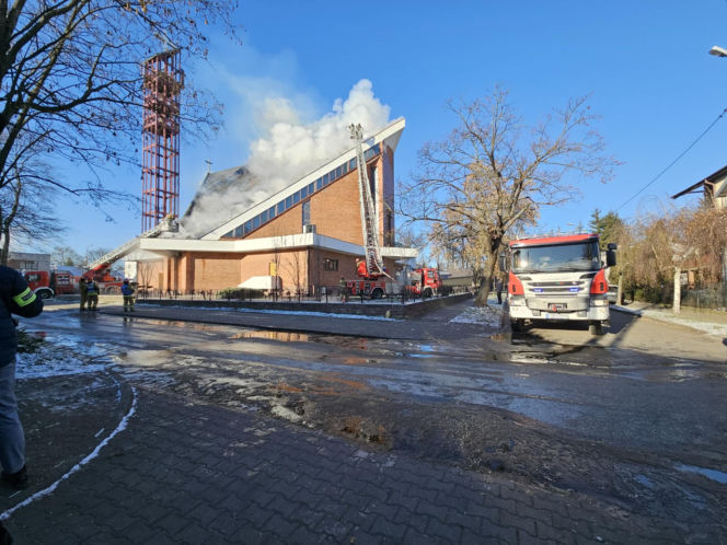 Pożar kościoła NSJ w Lublinie