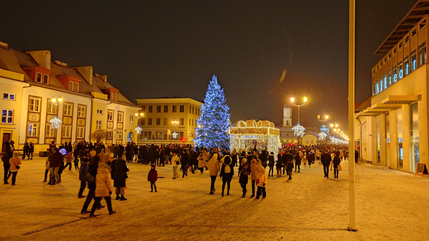 Boże Narodzenie 2021: Świąteczne iluminacje w Białymstoku
