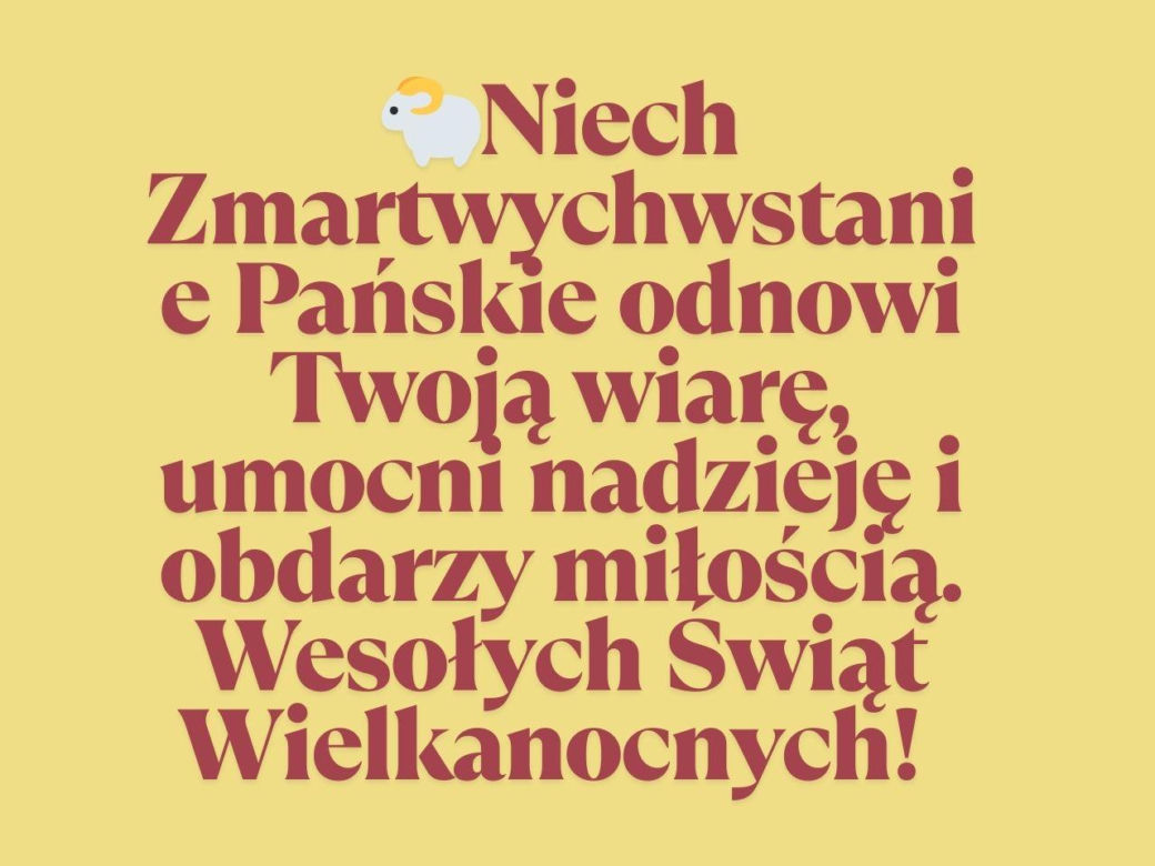 Wesołych Świąt Wielkanocnych 2025 - życzenia krótkie, piękne, SMS