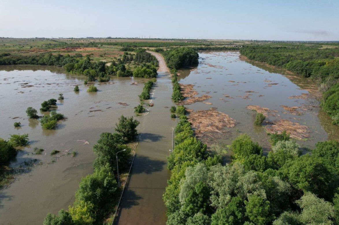 Nowa Kachowka, powódź