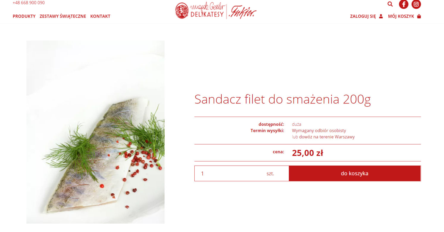 U Gessler 7 zł za pieroga