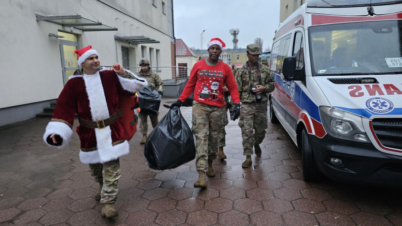Marsz żołnierzy US ARMY w Drawsku Pomorskim 