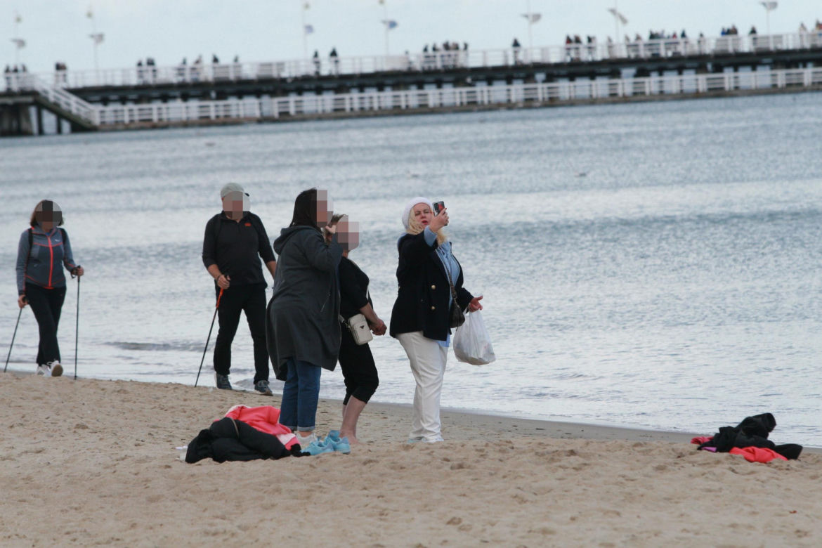 Morsy dorwały Joannę Kurowską na plaży