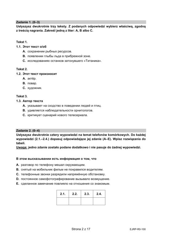 Matura 2021: Język rosyjski - poziom rozszerzony i dwujęzyczny [ARKUSZE CKE]