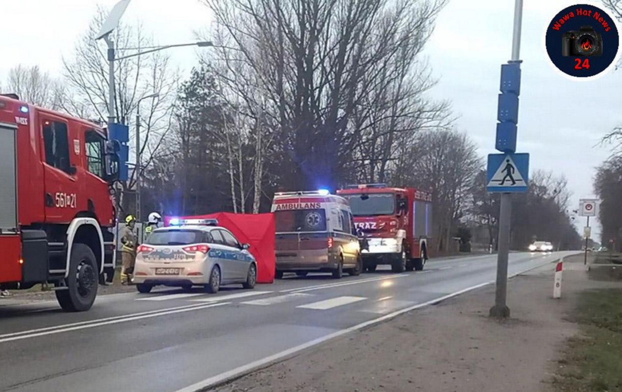 Tragedia pod Piasecznem. Rowerzysta leżał w przydrożnym rowie. Na pomoc było już za późno