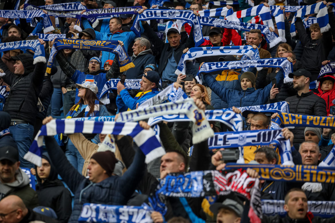 Lech Poznań - Cracovia. Tak bawili się kibice przy Bułgarskiej
