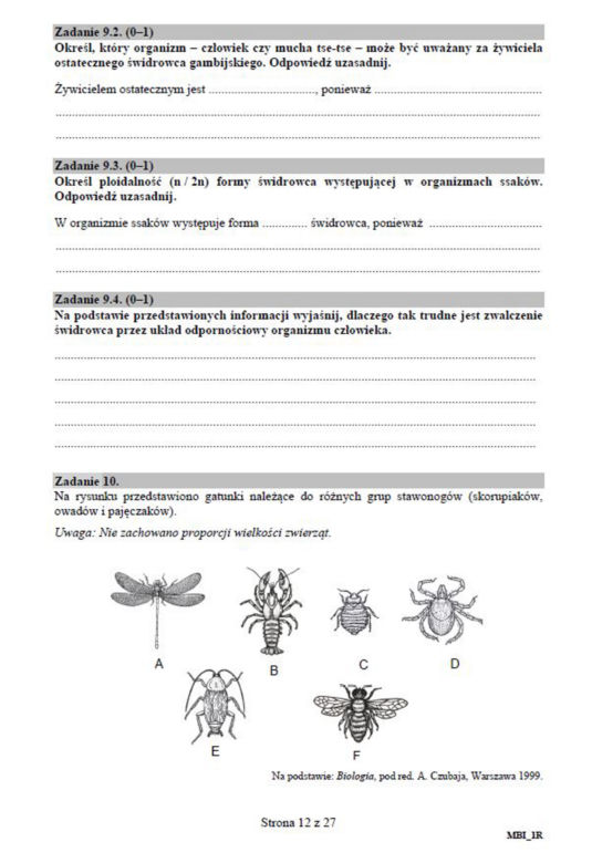 Matura 2019 biologia - poziom rozszerzony