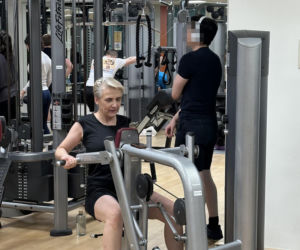 Joanna Scheuring-Wielgus na siłowni