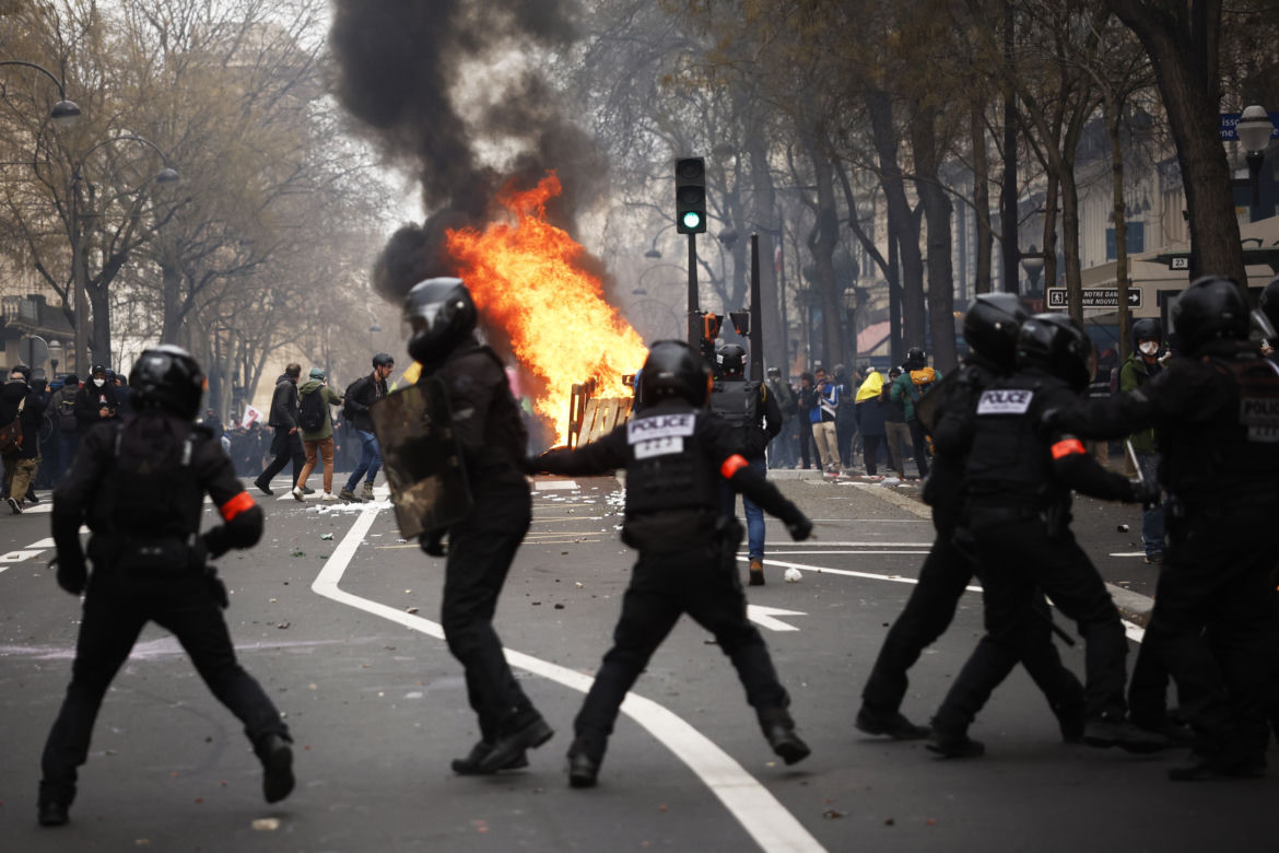 Protest we Francji