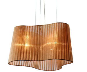 Stalowa lampa do salonu