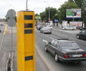 żółty fotoradar